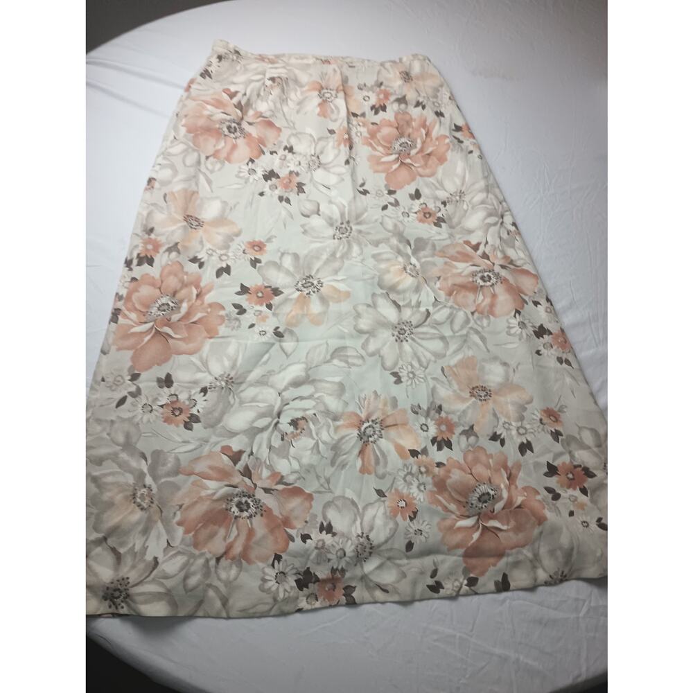 Vintage Chaus‎ Floral Maxi Skirt Women size 14 Cottage Core Prairie